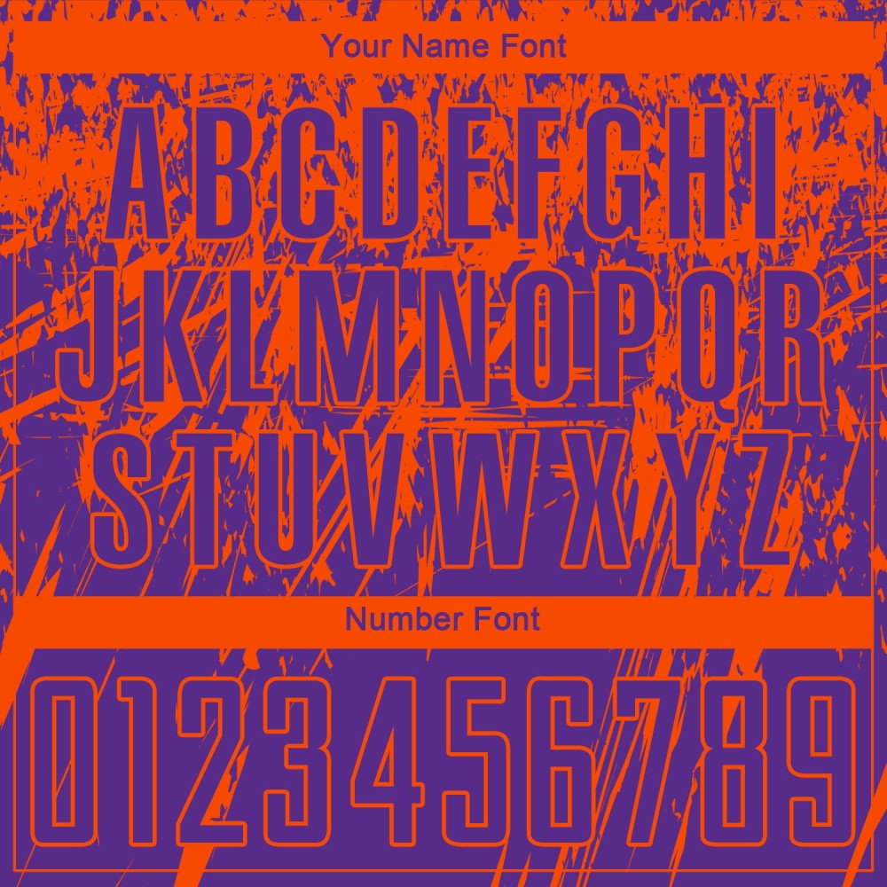 Benutzerdefiniertes lila-orangefarbenes Sublimations-Fußballtrikot