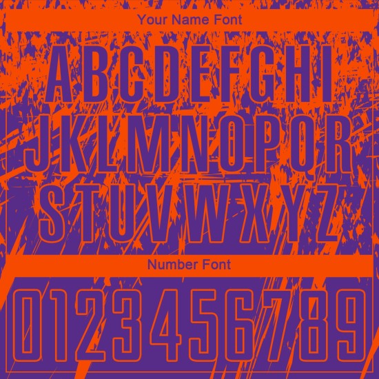 Benutzerdefiniertes lila-orangefarbenes Sublimations-Fußballtrikot