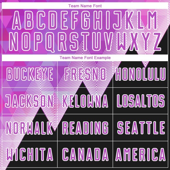 Benutzerdefinierte Lila Schwarz-Weiß Geometrische Muster Sublimation Fußball Uniform Trikot