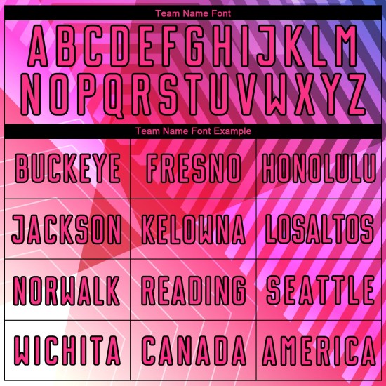 Benutzerdefinierte Lila Rosa-Schwarz Geometrische Formen Sublimation Fußball Uniform Trikot