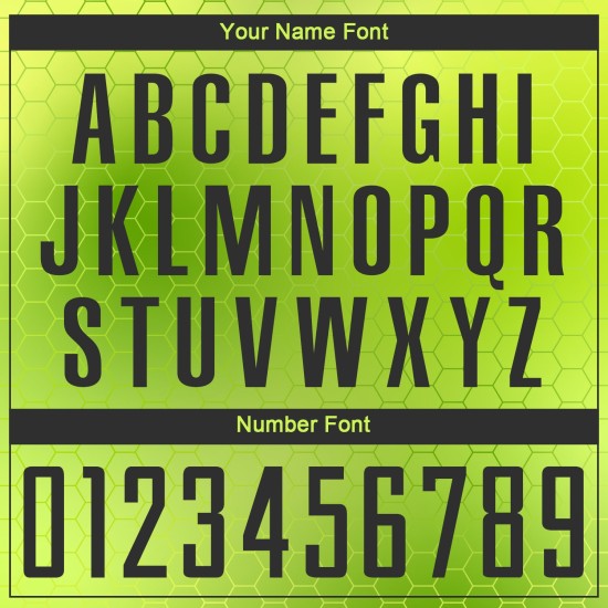 Benutzerdefiniertes neongrünes und schwarzes Sublimations-Fußballtrikot