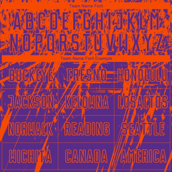 Benutzerdefiniertes lila-orangefarbenes Sublimations-Fußballtrikot